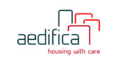 Het logo van Aedifica
